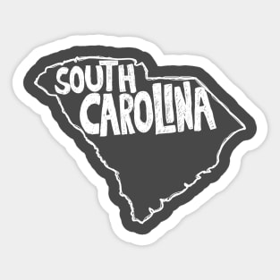 South Carolina (White Graphic) Sticker